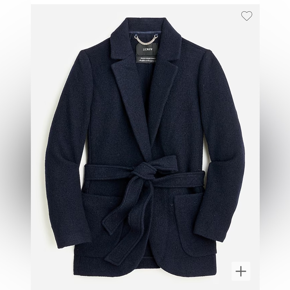 Jcrew wrap blazer coat in Italian boiled wool